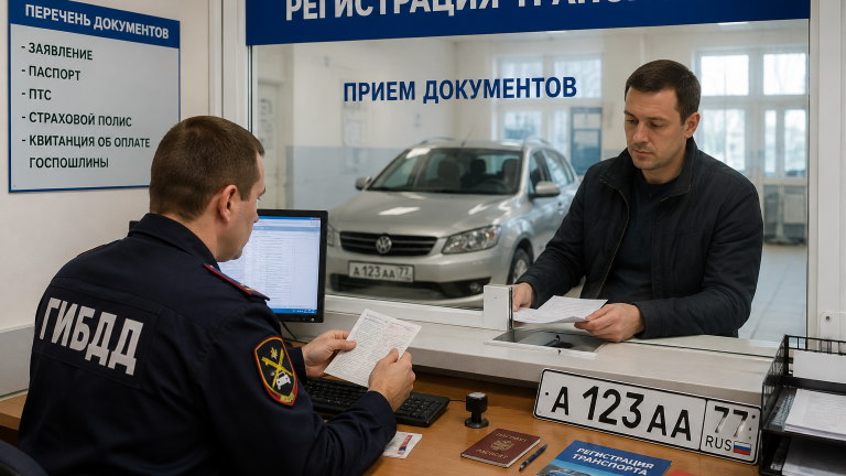 Регистрация автомобиля в ГИБДД после покупки